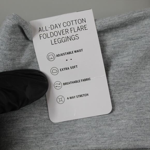 Victorias Secret Pink Leggings XXL All Day Cotton Foldover Flare Bell Bottom Y2K - Picture 6 of 14